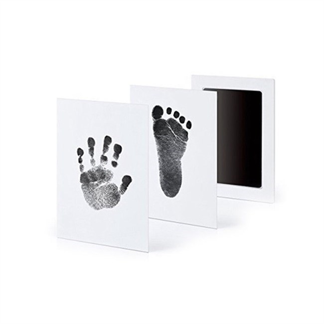 Baby Hand en Voetafdruk Kit / Inkt-Zwart