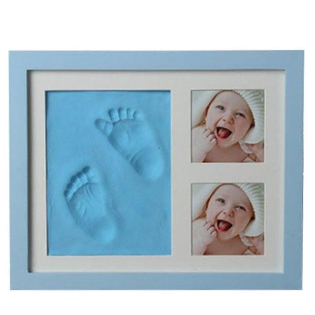 Baby Hand en Voetafdruk - Klei Kit Fotolijst / Blauw