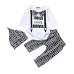 Babysetje | Ladies i/h Arrived - Grijs - 0 tot 4 maanden