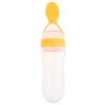 Baby Knijpfles Oefenlepel 90ml - Oranje