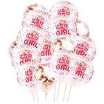 Geboorte Ballonnen Roze/Wit - 15 stuks