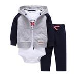 Babysetje | Grijs/Blauw - 3 tot 6 Maanden